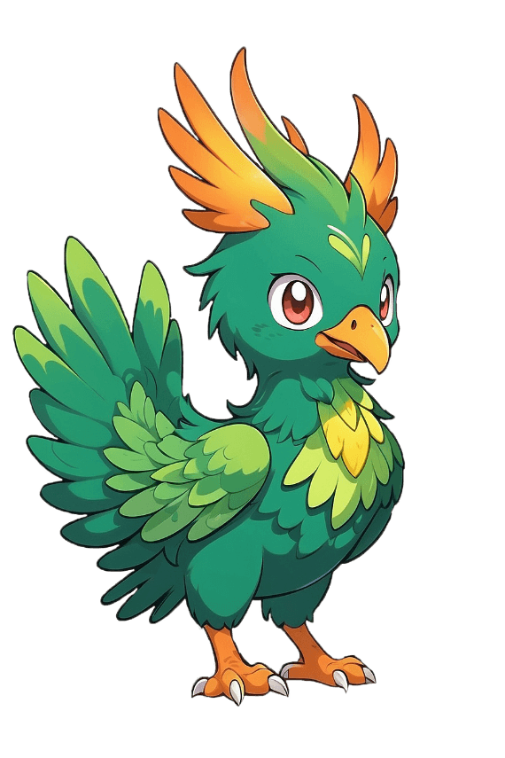 green-bird-stone